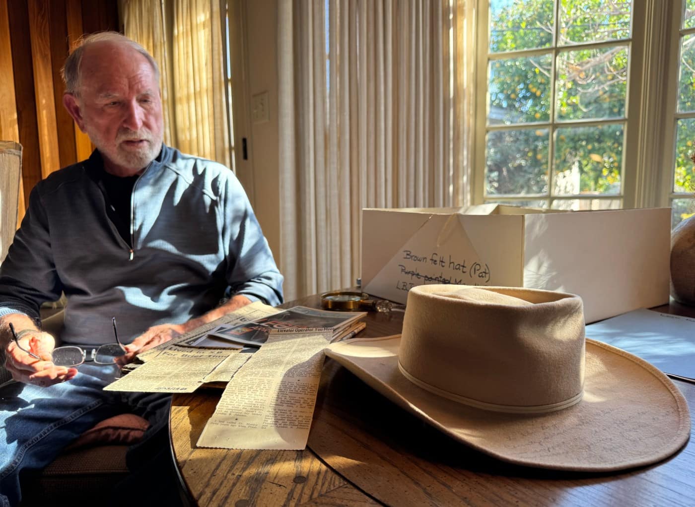 Who has LBJ’s hat from 1964 San Bernardino visit? Ex-mayor Pat Morris