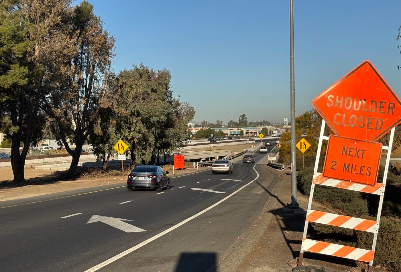 Temecula’s northbound 15 Freeway ramps at Winchester Road to close a month each